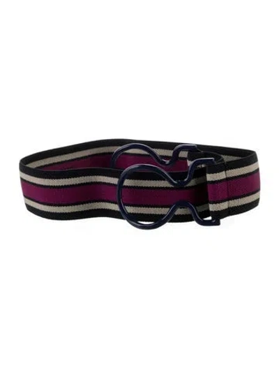 Pre-owned Isabel Marant Elie Belt Canvas Waist Belt W/ Tags In Purple