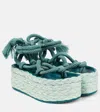 Isabel Marant Plateausandalen Elif In Petrol