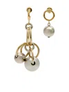 Isabel Marant Elina Asymmetric Earrings In Gold