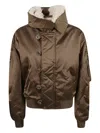 Isabel Marant Elisa Quilted Faux-fur Collar Jacket In Brown