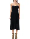 Isabel Marant Elizabeth Sleeveless Midi Dress In Black