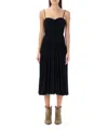 Isabel Marant Elizabeth Sleeveless Midi Dress In Black