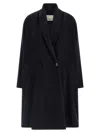 Isabel Marant Black Elise Wool Double-breasted Coat In Black