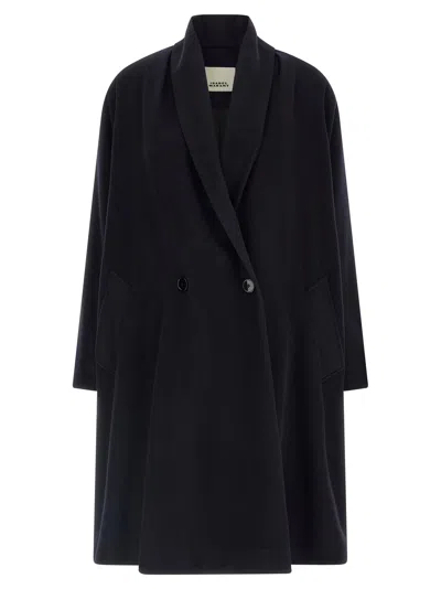 Isabel Marant Elise Coat In Black