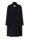 Isabel Marant Black Elise Wool Double-breasted Coat In Black