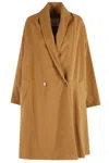 Isabel Marant Elise Gb Medium-length Camel Wool-blend Coat In Brown
