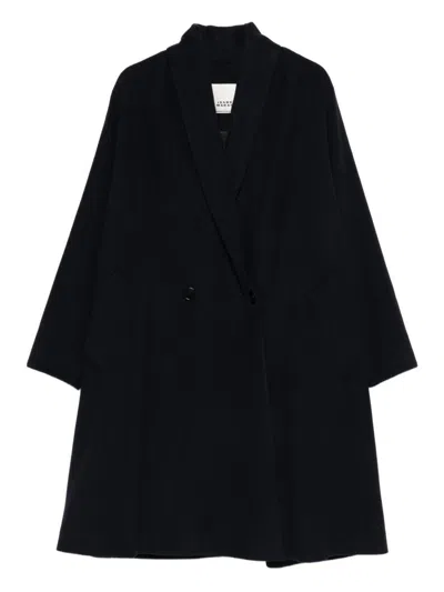 Isabel Marant Elise Wool Double-breasted Coat In Black