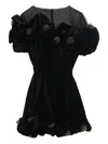 Isabel Marant Eliska Ruffled-detailing Mini Dress In Black
