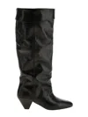 Isabel Marant Elita Knee-high Cone Heel Boots In Black