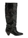 Isabel Marant Elita Knee-high Cone Heel Boots In Black