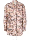 Isabel Marant Elize Puffer Jackets Multicolor In Neutrals