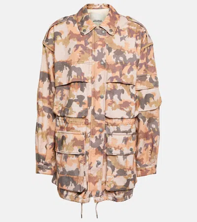Isabel Marant Elize Printed Cotton Jacket In Multi