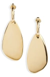 Isabel Marant Ella Drop Huggie Hoop Earrings In Gold