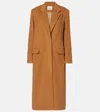 Isabel Marant Ellenita Wool-blend Coat In Brown