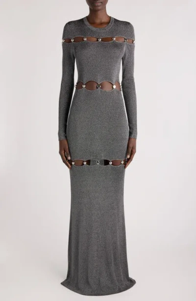 Isabel Marant Kleid Elmire In Silver And Black