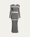 Isabel Marant Kleid Elmire In Silver / Black