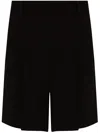 Isabel Marant Elna Pleated Crepe Shorts In Black