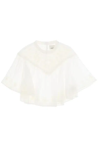 ISABEL MARANT ELODIE BLOUSE WITH EMBROIDERY