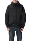 Isabel Marant Elroy Short Quilted Satin Nylon Coat In Black