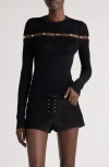 Isabel Marant Black Viscose Blend Elisie Sweater In Black