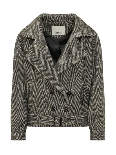 Isabel Marant Elvane Quilted Jacket In Black