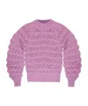 Isabel Marant Elvire Crewneck Chunky Jumper In Purple