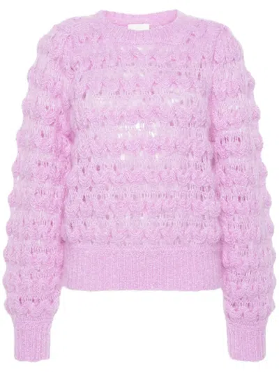 Isabel Marant Elvire Open-knit Jumper In 紫色