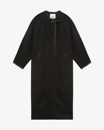 Isabel Marant Elza Coat In Black