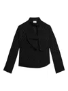 Isabel Marant Emany Polka-dot Draped Top In Black