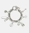 Isabel Marant Crystal-embellished Silver-tone Bracelet In White