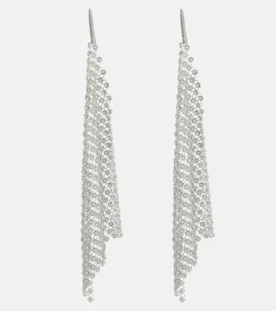 Isabel Marant Embellished Chainmail Earrings In Silber