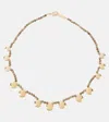Isabel Marant Embellished Short Necklace In Green