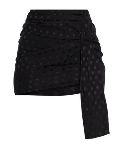 Isabel Marant Embellished Effect Skirt In Black