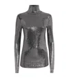 Isabel Marant Embellished Joyela Top In Gray