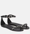 Isabel Marant Woman Sandals Black Size 11 Bovine Leather In Black