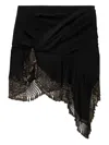 Isabel Marant Embellished Ruffled Skirt In Black