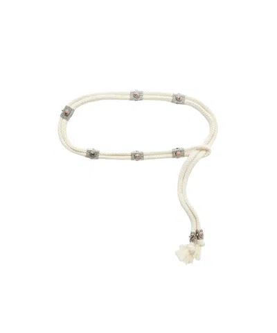 Isabel Marant Embellished Tasseled Cord Belt In Pink