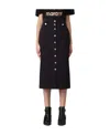 Isabel Marant Woman Midi Skirt Black Size 8 Cotton In Black