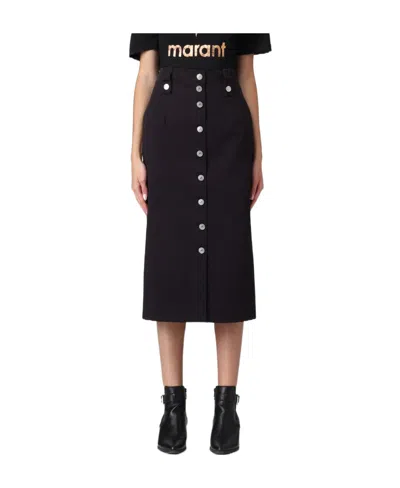 Isabel Marant Emblem Skirt In Black