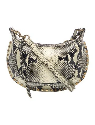 Pre-owned Isabel Marant Embossed Leather Shoulder Bag In Blue