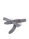 Isabel Marant Embossed-logo Belt In Gray