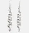 Isabel Marant Embrace Crystal-embellished Earrings In Silver