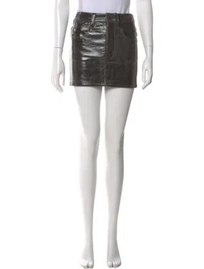 Pre-owned Isabel Marant Embroidered Accent Mini Skirt In Black