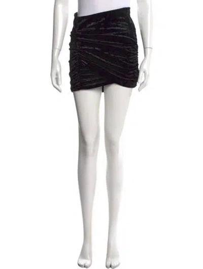 Pre-owned Isabel Marant Embroidered Accent Mini Skirt In Black