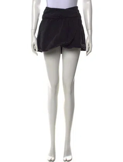 Pre-owned Isabel Marant Embroidered Accent Mini Skirt In Black