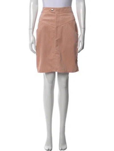 Pre-owned Isabel Marant Embroidered Accent Mini Skirt In Pink