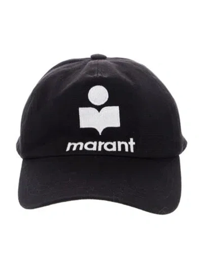 Pre-owned Isabel Marant Embroidered Baseball Cap In Black