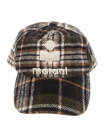 Pre-owned Isabel Marant Embroidered Baseball Hat In Brown