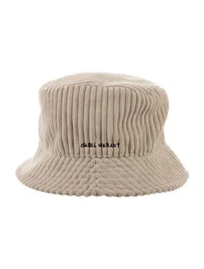 Pre-owned Isabel Marant Embroidered Bucket Hat In Neutral