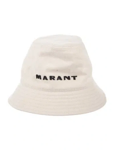 Pre-owned Isabel Marant Embroidered Bucket Hat In Neutral